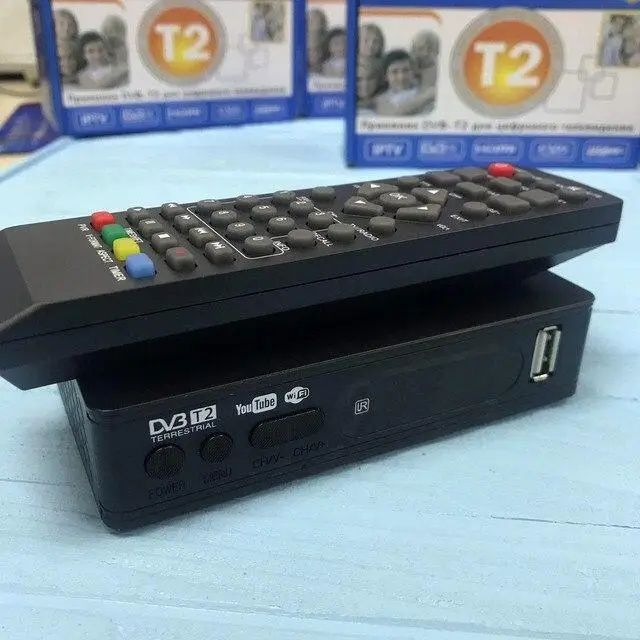 Тюнер T2 приставка с просмотром YouTube  WiFi/ Т2 приставка для телеві