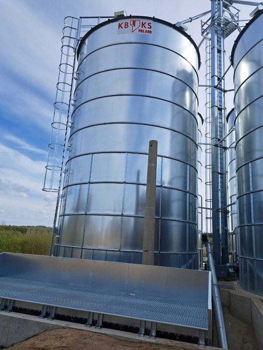 Silos płaskodenny 300t wentylacja KBKS POLAND PROMOCJA