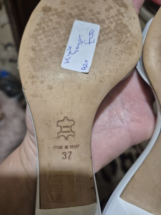 Кожаные мюли босоножки