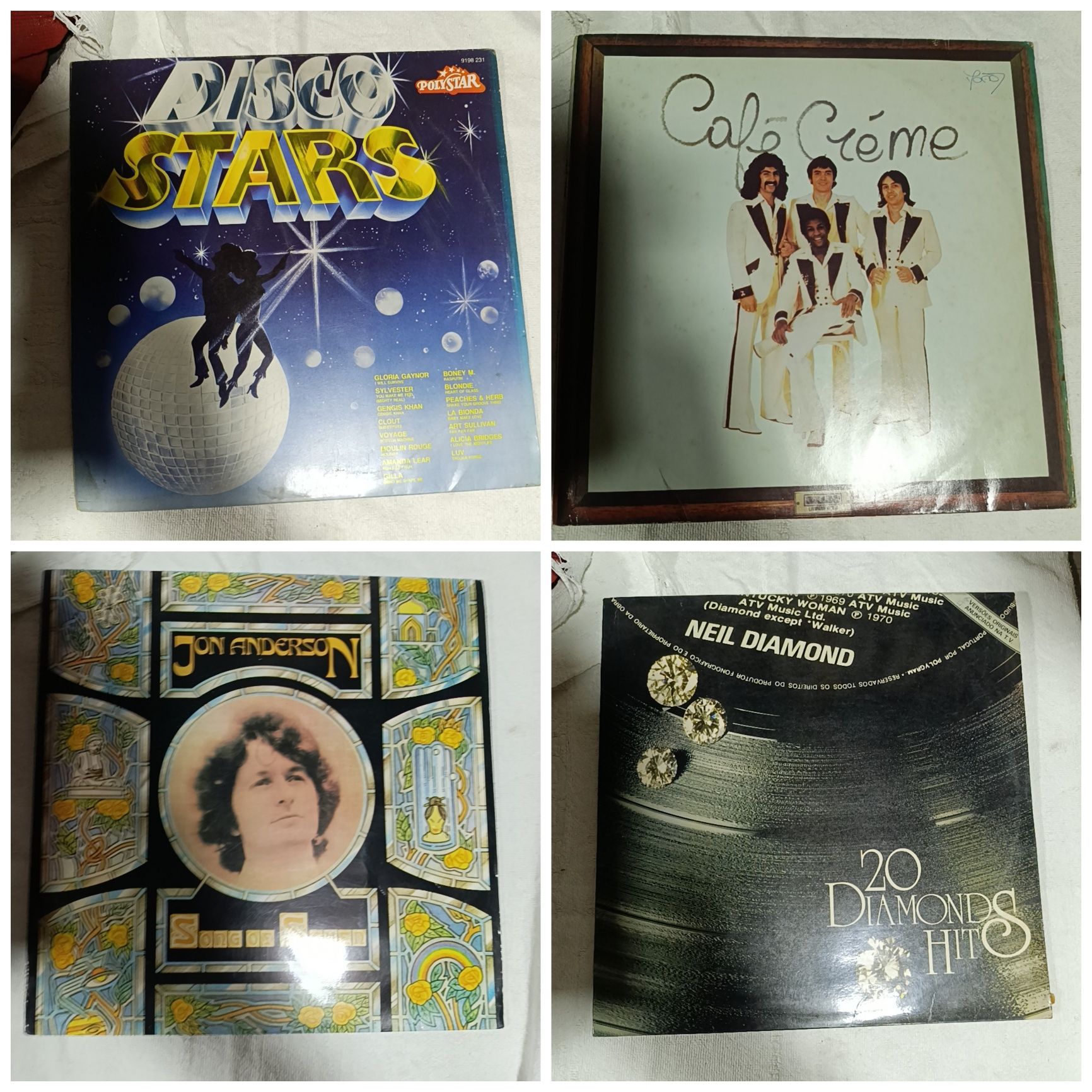 Vários Discos Vinyl e Caixas