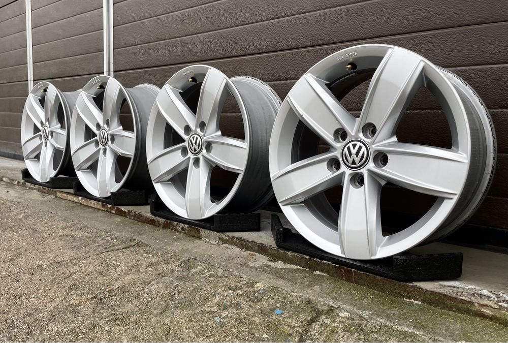 4x felgi aluminiowe 5x112 r16 et42 6,5J Alufelgi Oryginał VW 16”