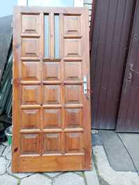 Drzwi drewniane bez futryny 200/94cm