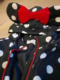 Kurtka h&m myszka Minnie kokarda grochy 128