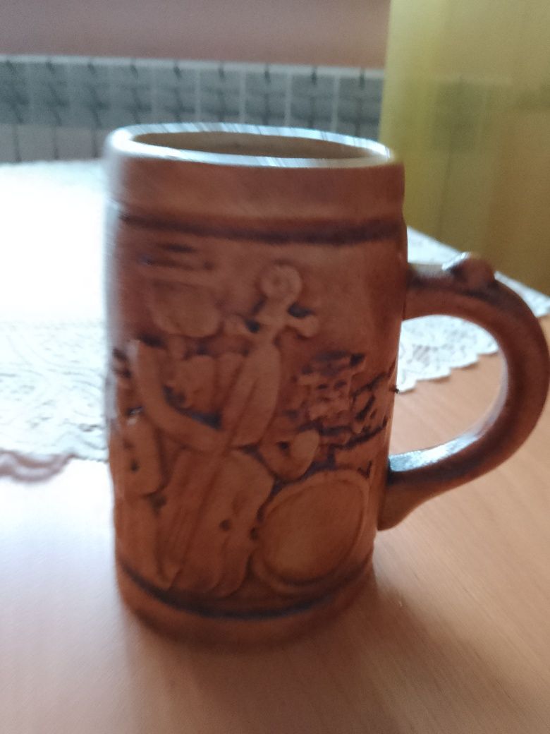 Kubek duży PRL z uchem