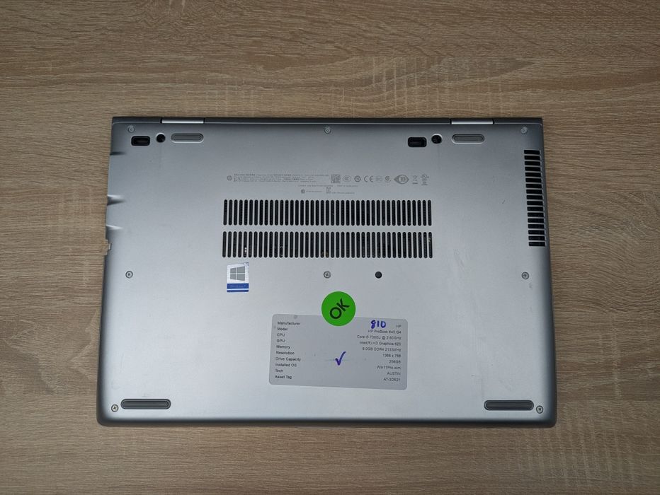 Ноутбук hp 640g4 i5 7300u 8/256ssd 14.1