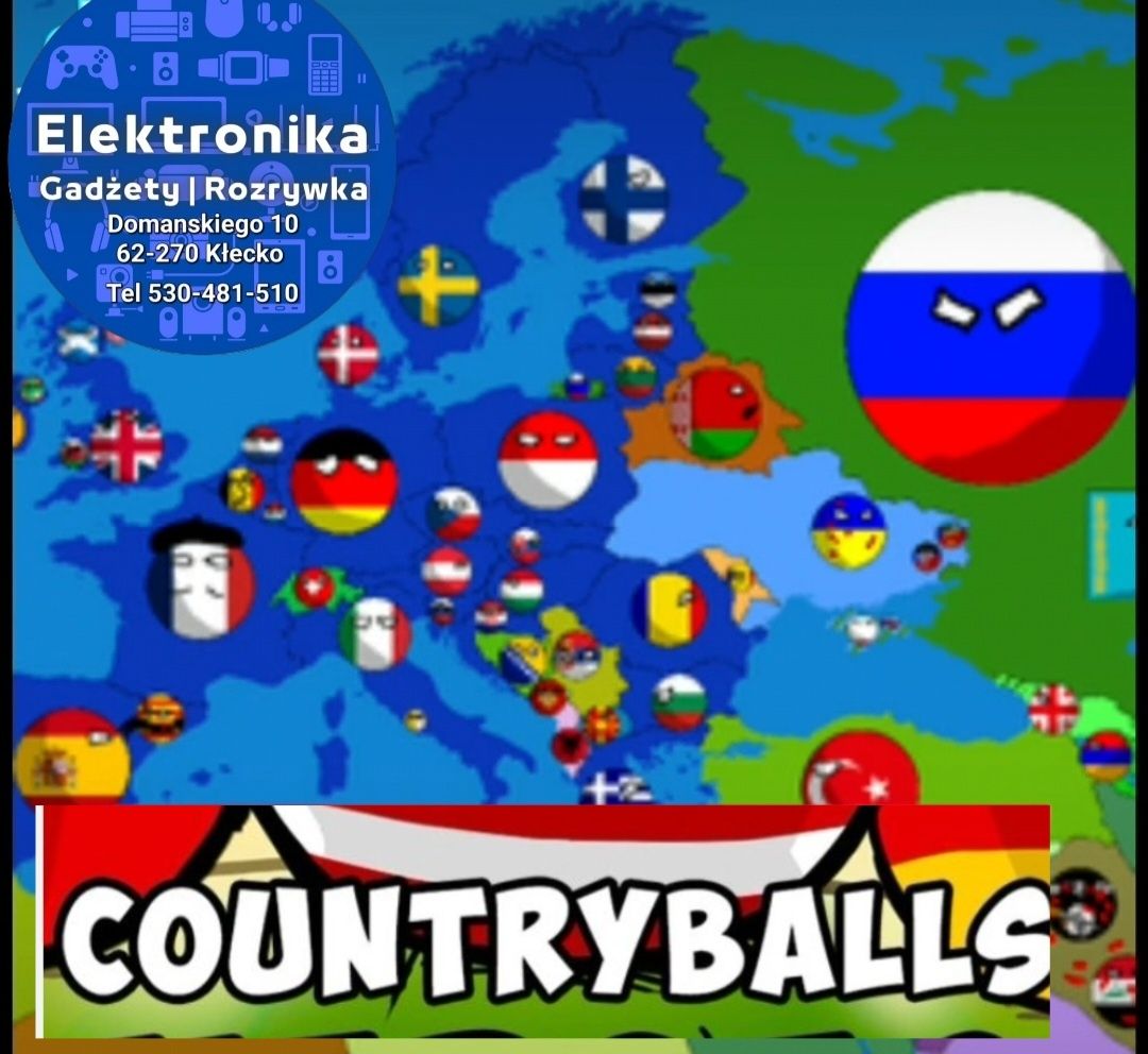 Countryball Świat Plusz Miękki 10cm