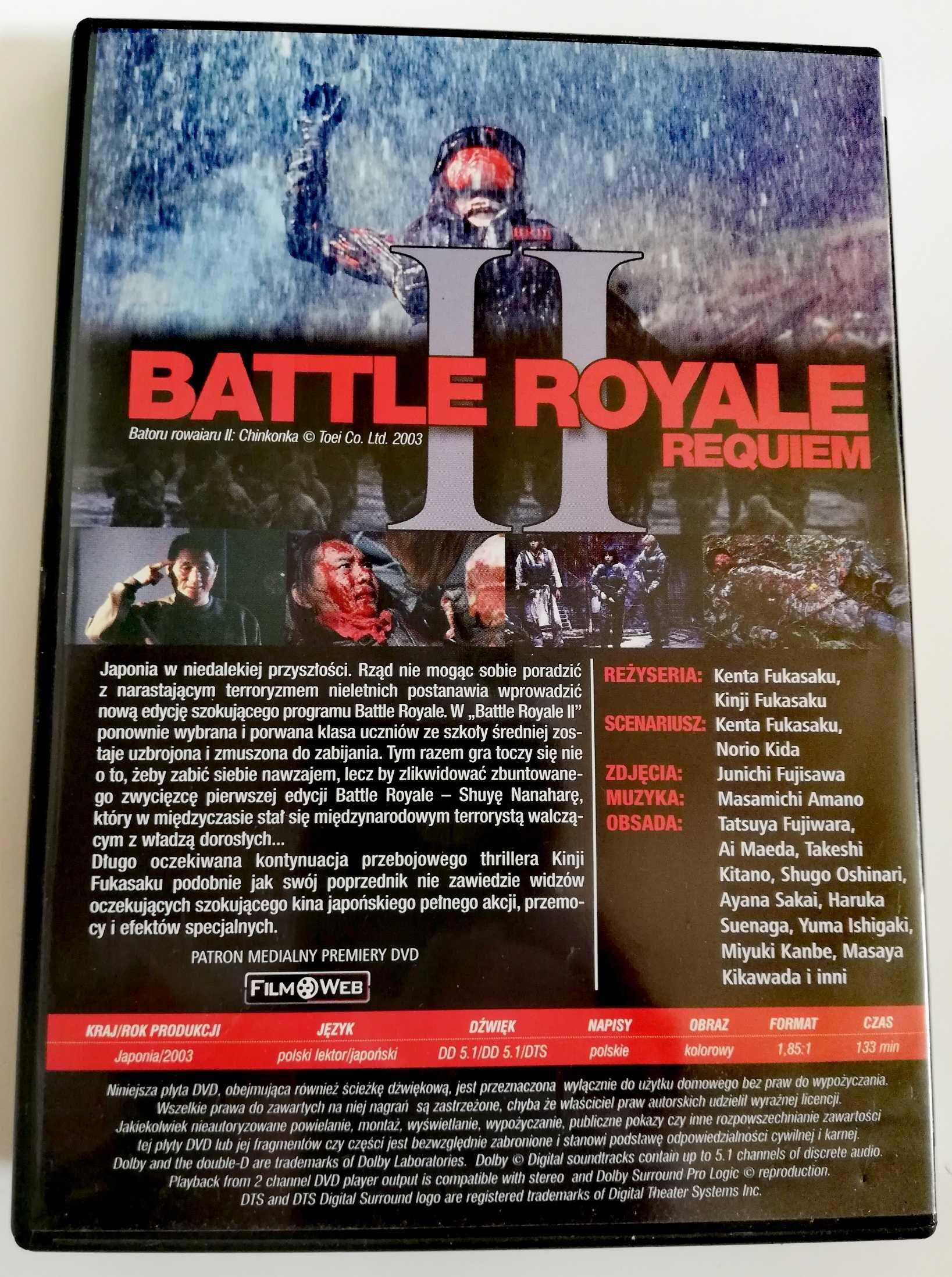 Battle Royale 2 Requiem japoński film na dvd polska wersja