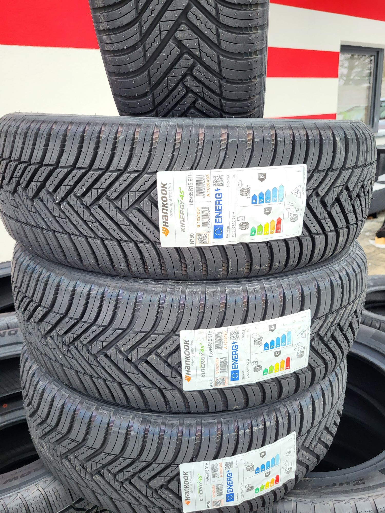 Opony całoroczne 195/65R15 91H Hankook Kinergy 4S Montaż! 2023rok!