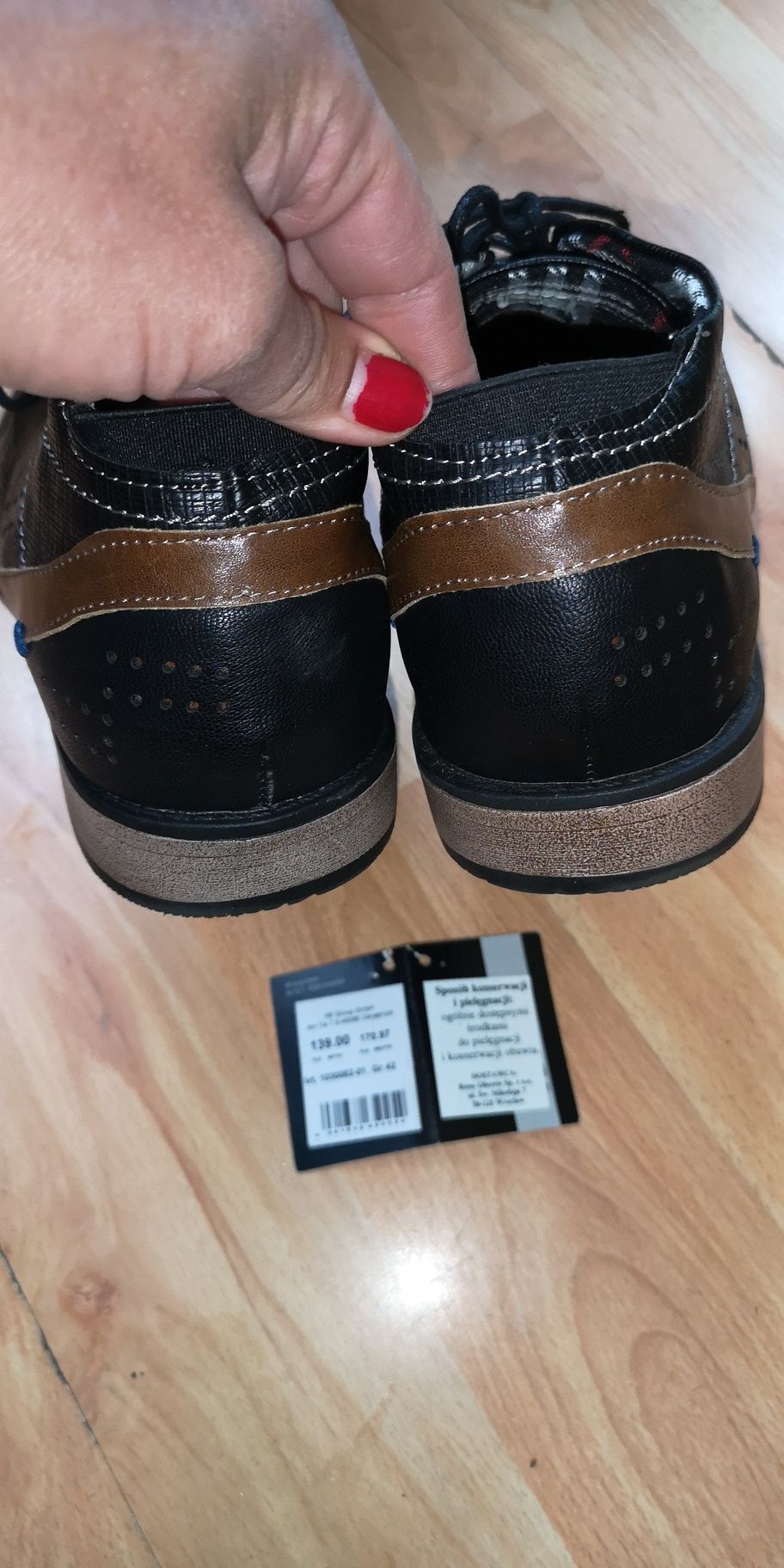 Buty męskie czarne 42