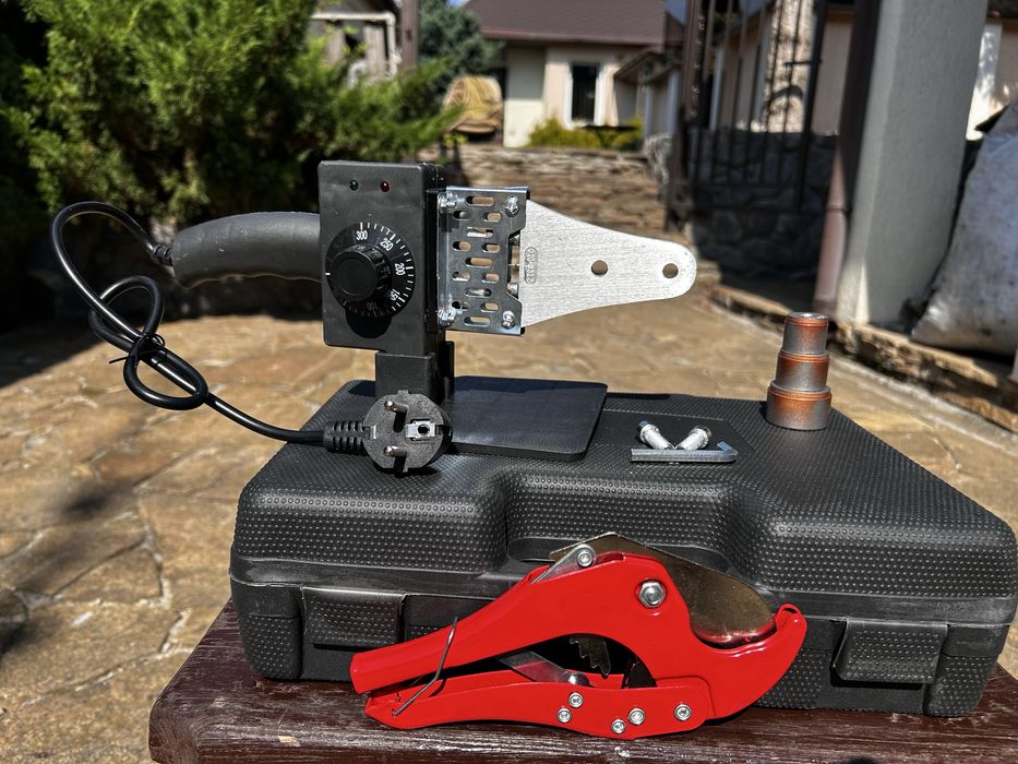 Паяльник для пластиковых труб + ножницы в подарок