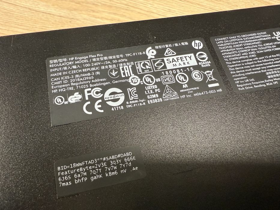 Пк,системник,HP Engage Flex Pro i5-8500/16gb/256gb/windows 11 pro