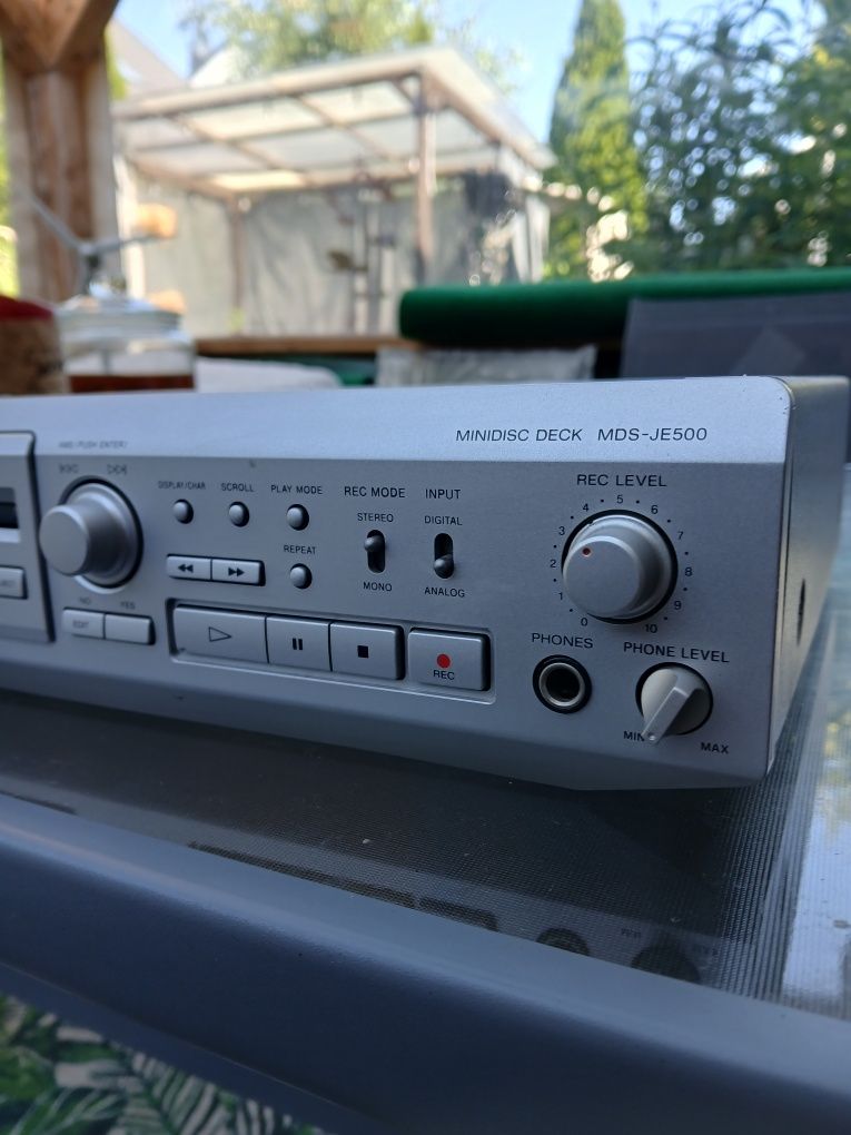 Sony odtwarzacz nagrywarka Minidisc MDS-JE500 srebrny