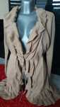 sweter kardigan falbanki C&A 42 camel