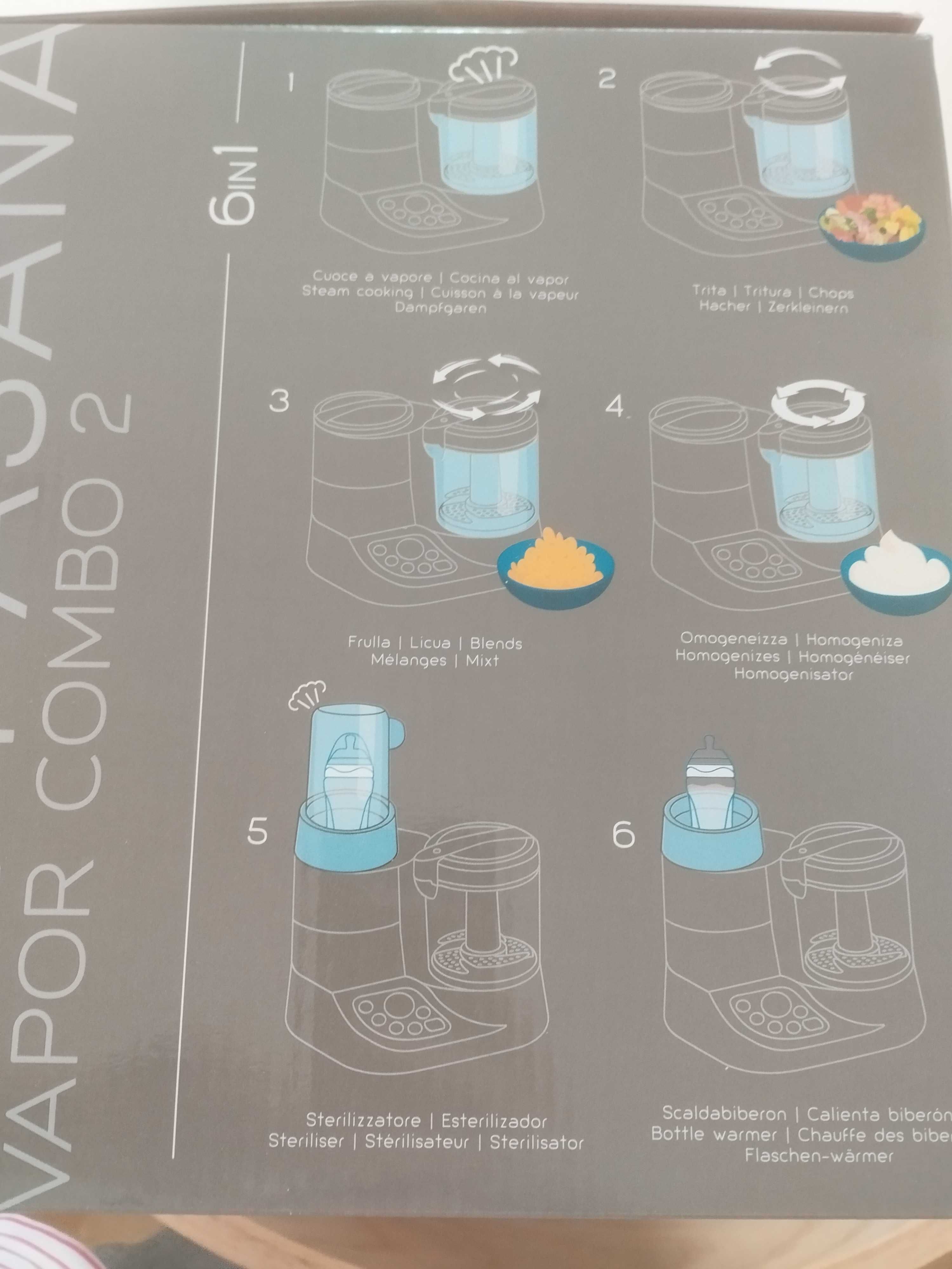 Processador de Alimentos Nuvita Pappasana | Vapor Combo 6 em 1