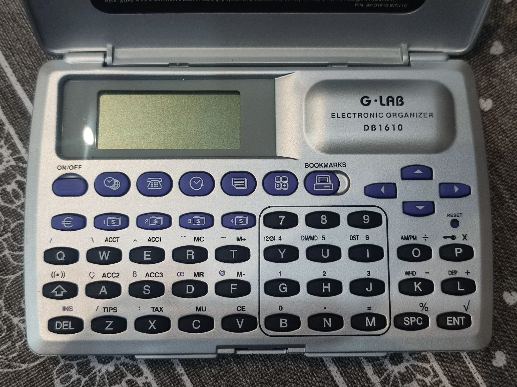 Elektroniczny Organizer DB1610 G.LAB