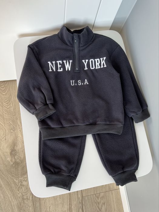 Костюм флісовий сірий, графіт New York 98