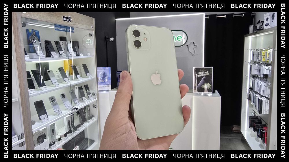 Black Friday Магазин Apple iPhone 12 4/64GB Green Гарантія