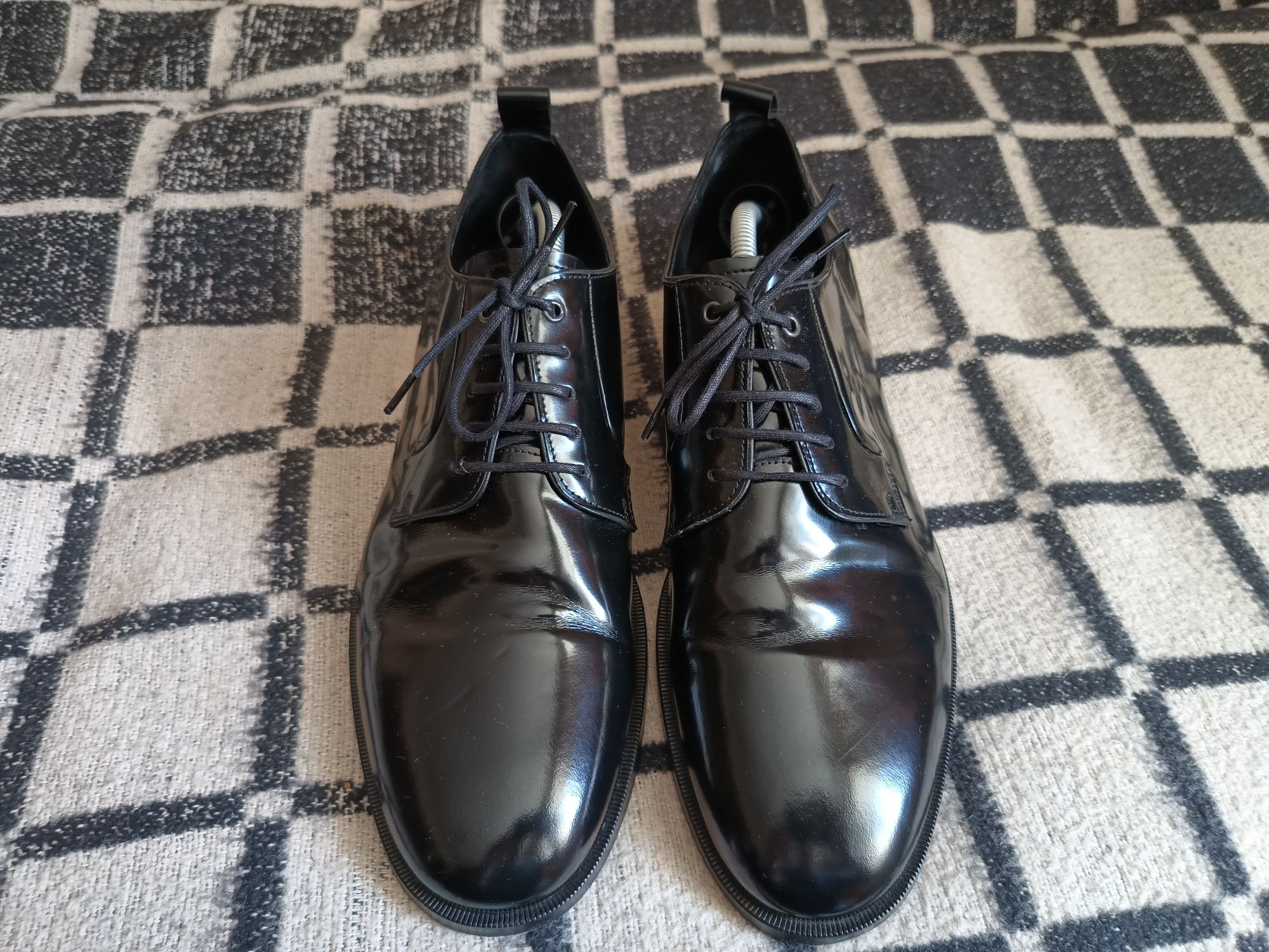 Туфлі The Kooples Derby’s Smooth Leather Lace Up Shoes