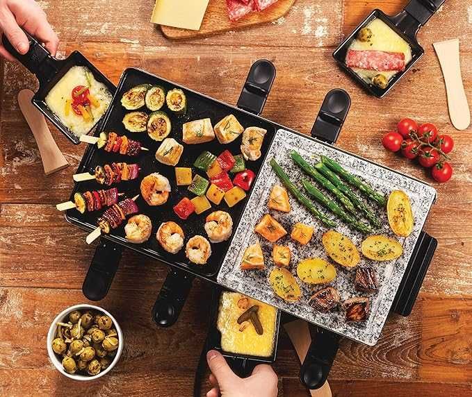 Raclette grill elektryczny Russell Hobbs Multi Raclette czarny 1400 W