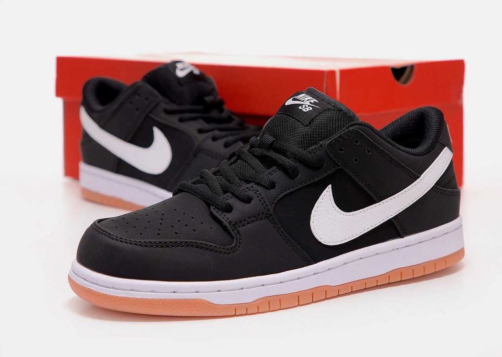 Мужские кроссовки Nike SB Dunk Low "Black-White" Размеры 40-45