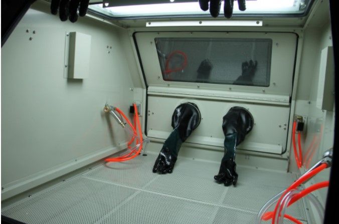 Tanque máquina decapagem peças 1200 lts luz interior e aspirador. RL01