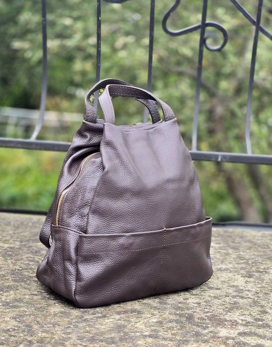 Сумка рюкзак Virginia Conti Італія. Натуральна шкіра.