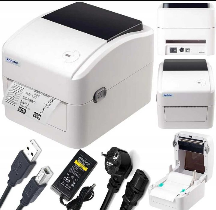 Drukarka termiczna Xprinter etykiety kurierskie naklejki inpost vinted