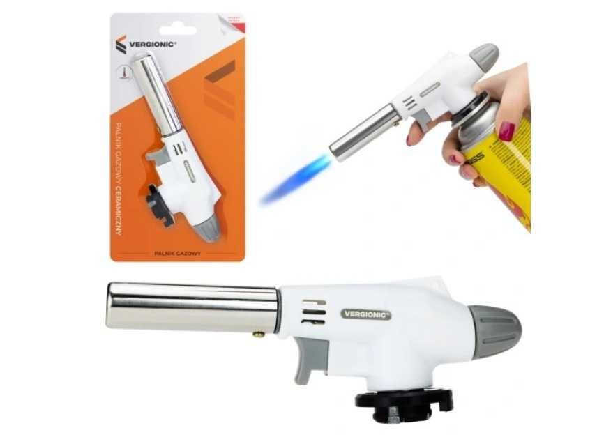 Palnik gazowy na kartusz ceramiczny lutlampa z zapalaczem