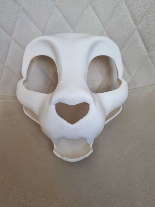 Furry fursuit mask base cosplay maska fursona therian cat toony skull