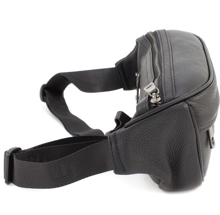 HT Leather бананка Чоловіча сумка га пояс Поясная сумка кожаная больша