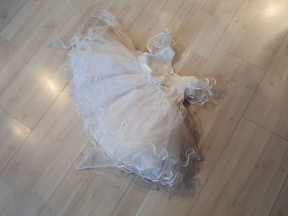 strój sukienka do chrztu na bal aniołek przebranie nr 130