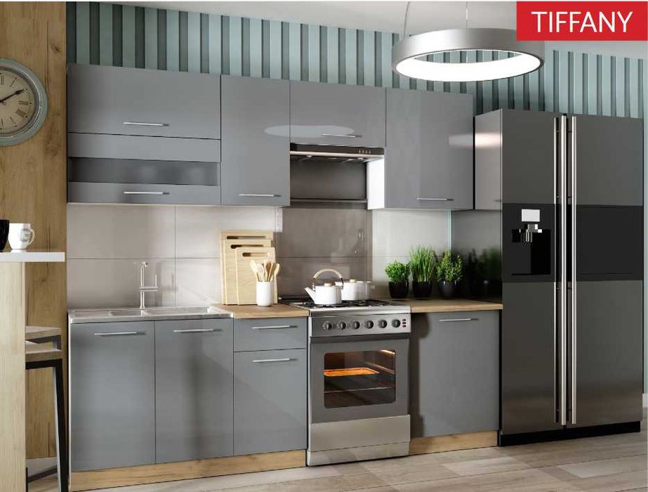 Meble kuchenne modułowe biały połysk Tiffany Liveo