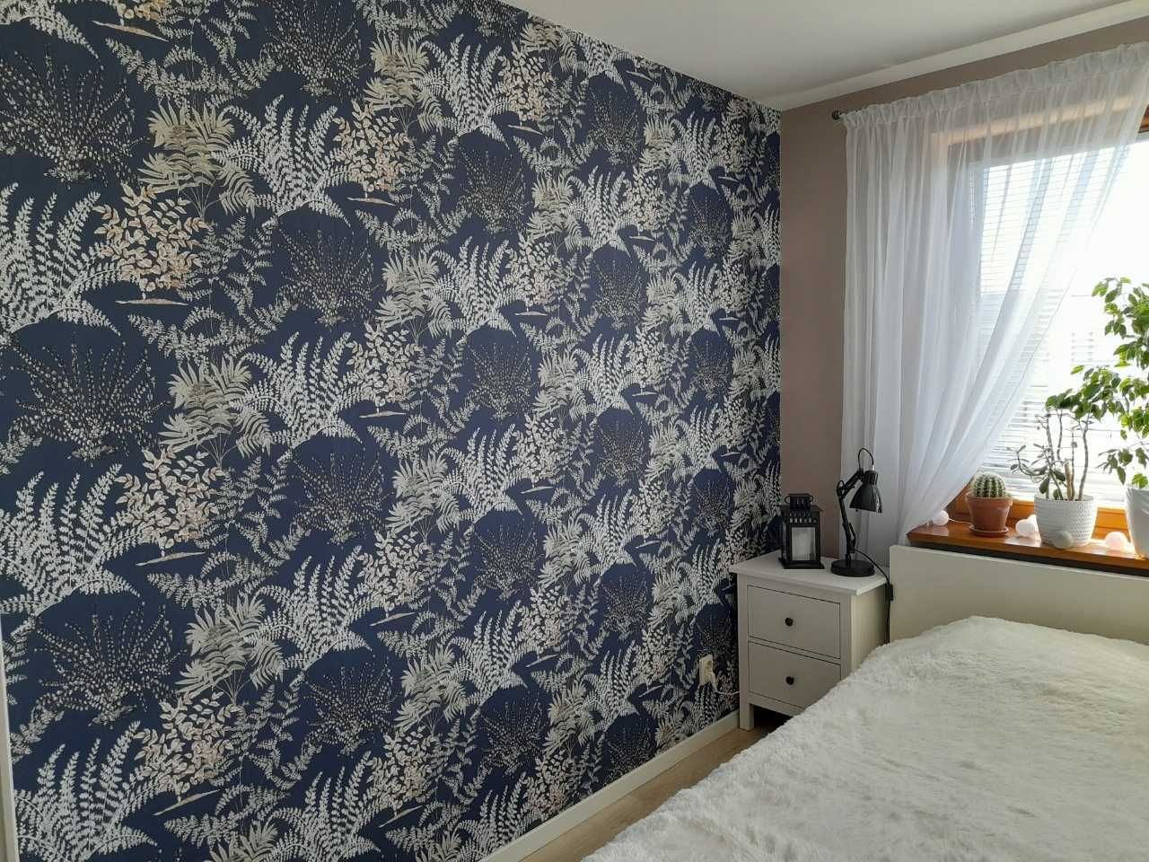 Tapeta ścienna nowoczesna rośliny liście kwiaty