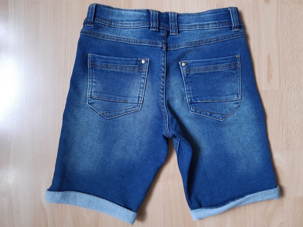 szorty jeansowe spodenki r. 140 Aldi