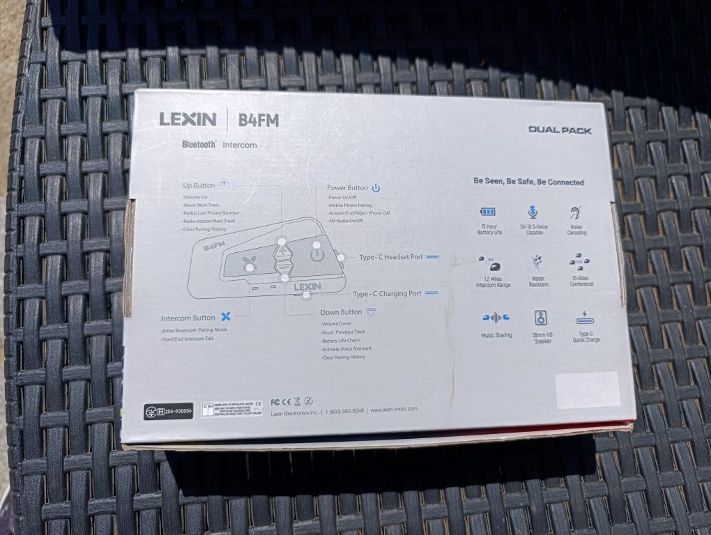 Intercomunicadores Lexin Bluetooth 5.0
