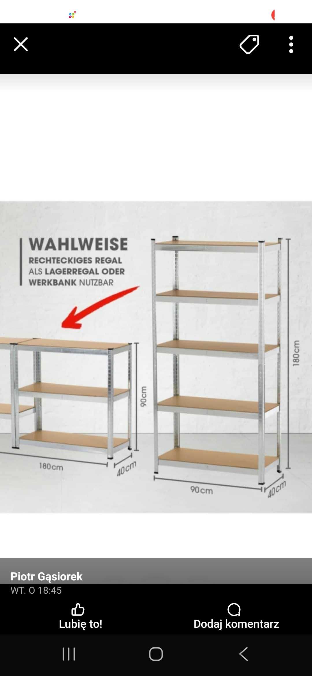 Regał magazynowy