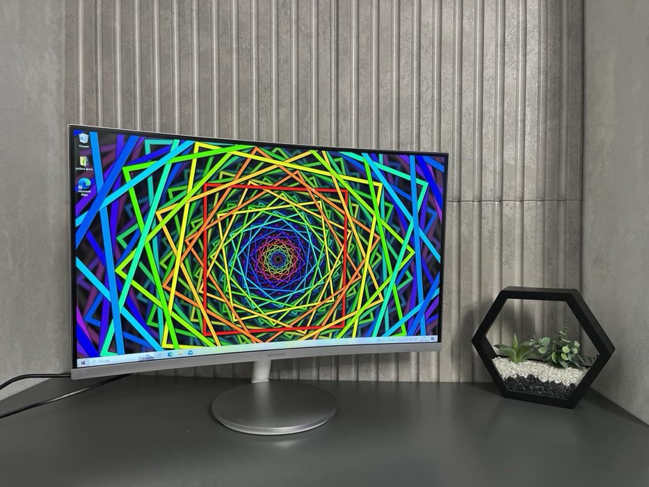 Безрамковий вигнутий Монітор Samsung 27 дюймів full hd