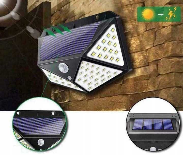 LAMPA SOLARNA z czujnikiem ruchu i zmierzchu 100LED polecam d