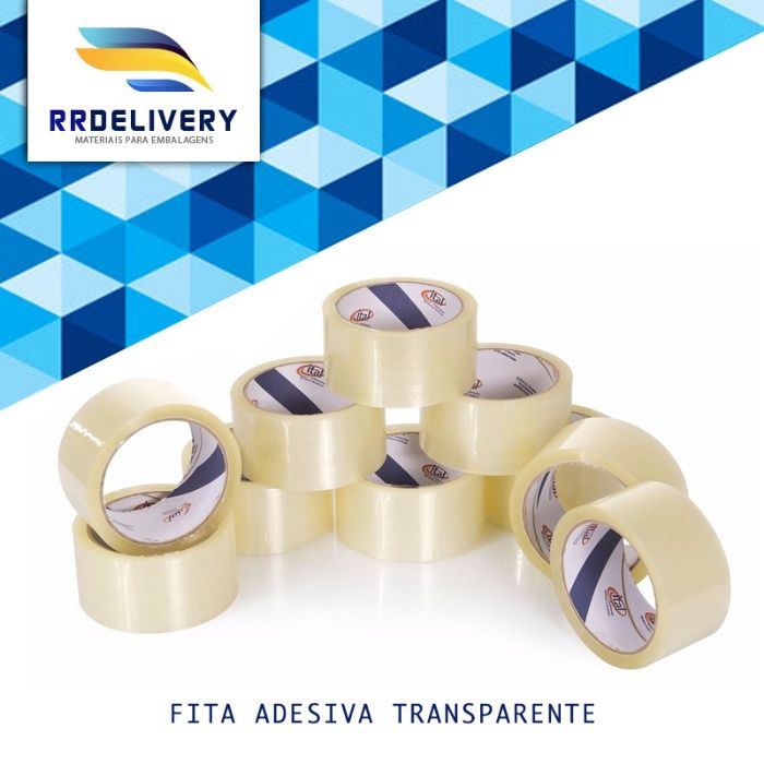 Fita Cola Adesiva Transparente