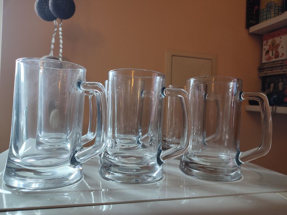 Kufle do piwa ( 6 sztuk ) firmy Pasabahce pojemność 300 ml.NOWE.