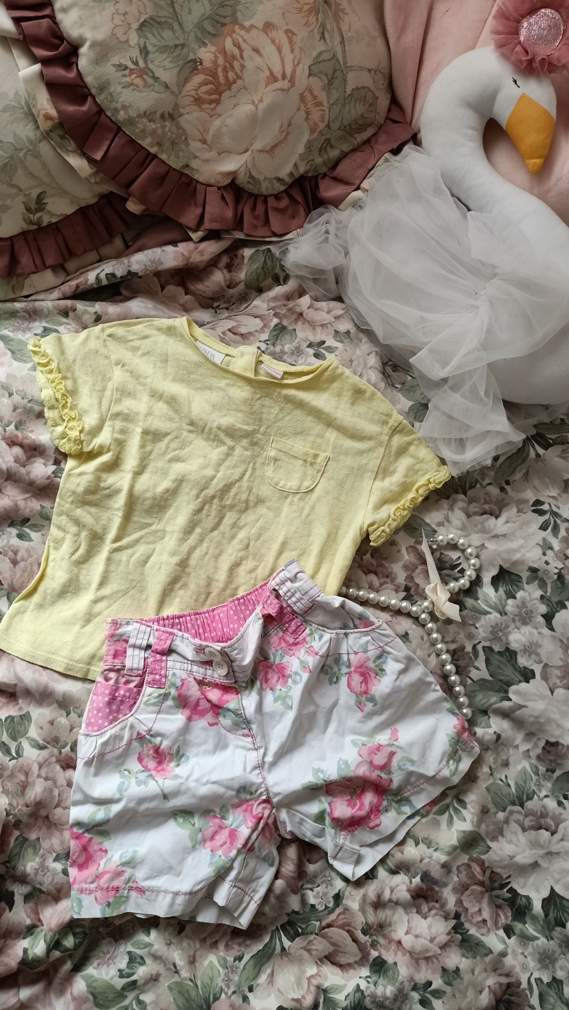 Paka lato dla dziewczynki petit Zara Next HM bloomersy