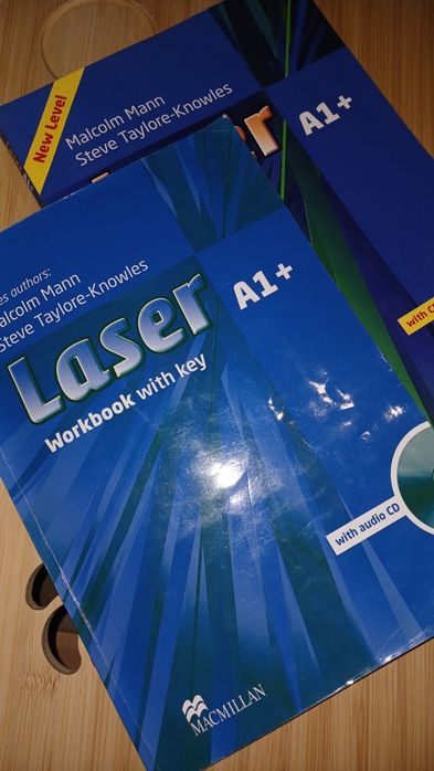 Підручник + зошит з англійської мови Laser A1,комплект