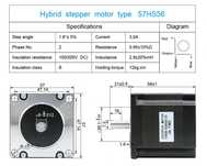 NEMA 23 Zestaw CNC 4 osie 1.2Nm frezarka ploter plazma