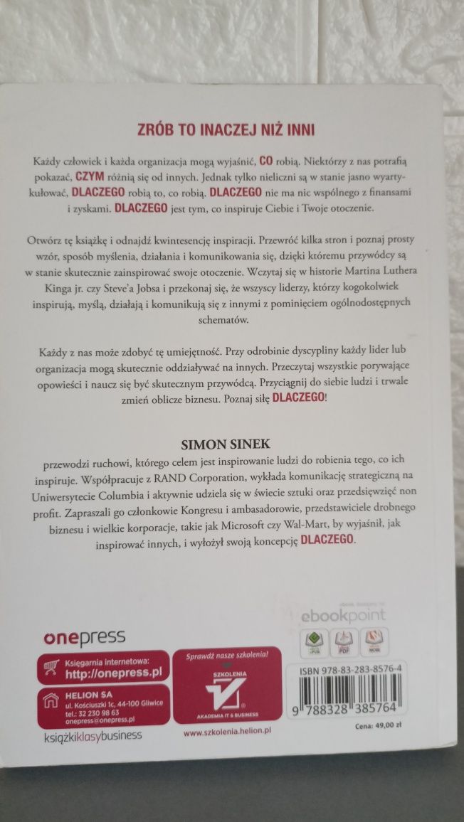 "Zaczynaj od Dlaczego" -Simon Sinek