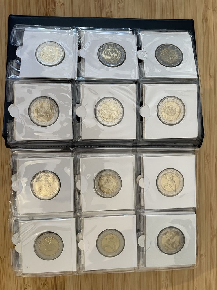Coleçao Moedas 2 Euros comemorativas - numismática