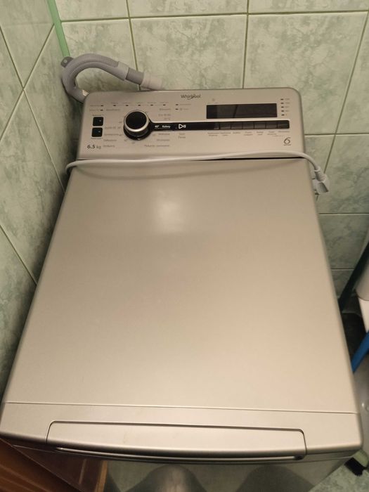 Pralka WHIRLPOOL ładowana od góry. SREBRNA.  Na gwarancji. Jak nowa.