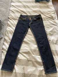 Guess spodnie jeansy XS S śliczne granatowe proste nogawki