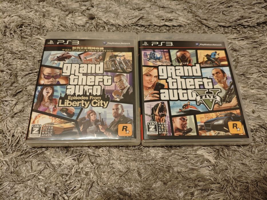 Zestaw GTA 4 Liberty City + GTA 5 na PS3 NTSC-J
