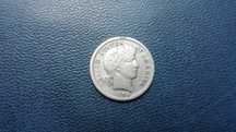 USA one dime Barbera 1906_srebro