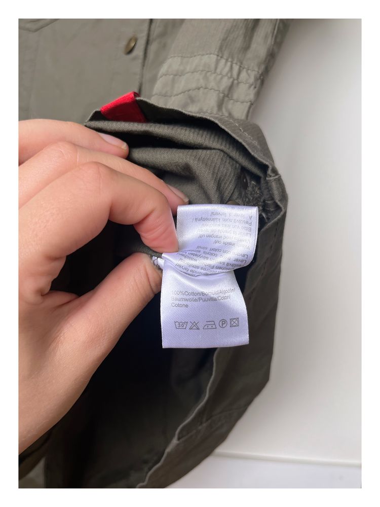 Esprit khaki sukienka militaria M 38 militarna grunge jeansowa
